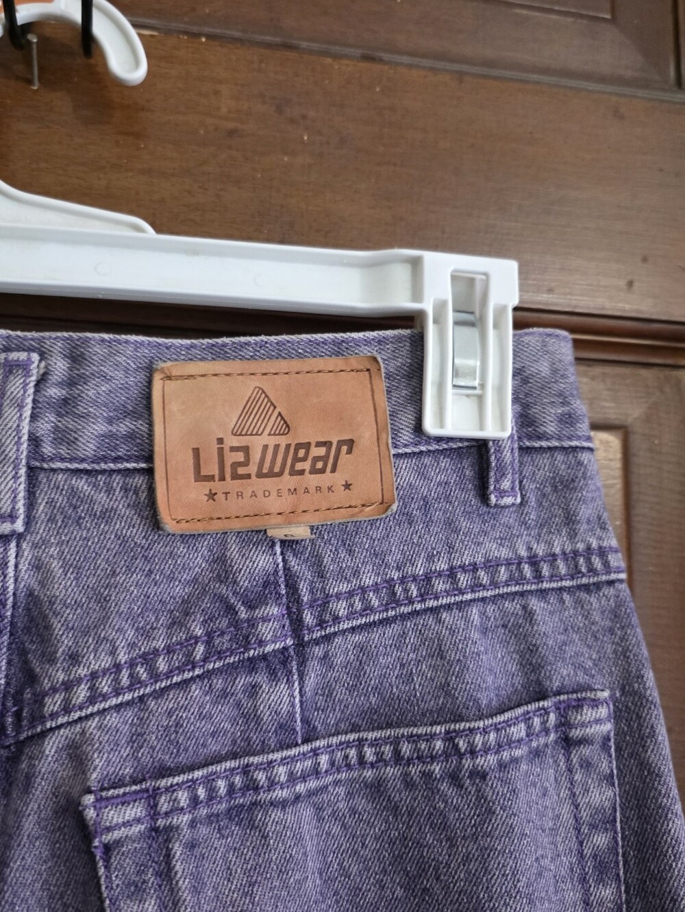 Lizwear Vintage Pleated Mom Jeans Acid Washed Lavender Size 8 - Picture 7 of 12